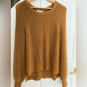 Madewell mustard yellow knit